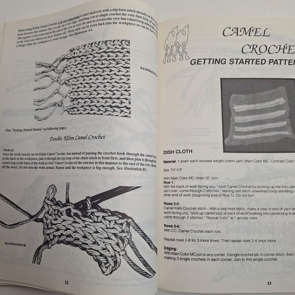 Camel Crochet Instruction & Pattern Afghan 1 2 302 304 Babies 303 Lot - Picture 7 of 8